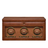 WOLF Brogue Triple Watch Winder With Storage