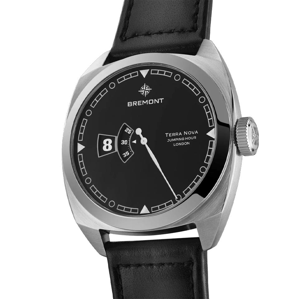 Bremont Terra Nova Automatic Jumping Hour 40.50mm Watch TN40-JH-SS-BK-L-S