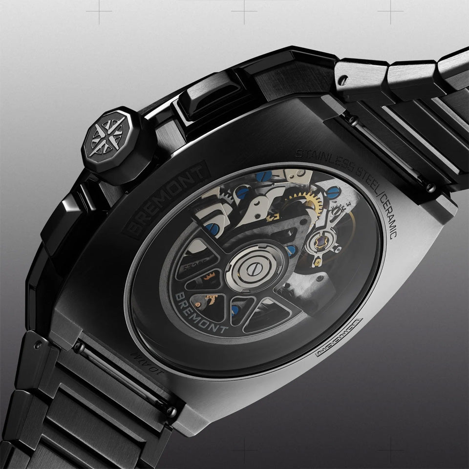 Bremont Supernova Automatic Chronograph 41mm Watch SN41-CHR-SS-BK-R-S