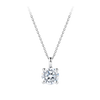 1.00 Carat Diamond Solitaire Pendant in 18ct White Gold