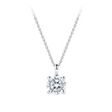 1.00 Carat Diamond Solitaire Pendant in 18ct White Gold