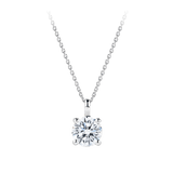 1.00 Carat Diamond Solitaire Pendant in 18ct White Gold