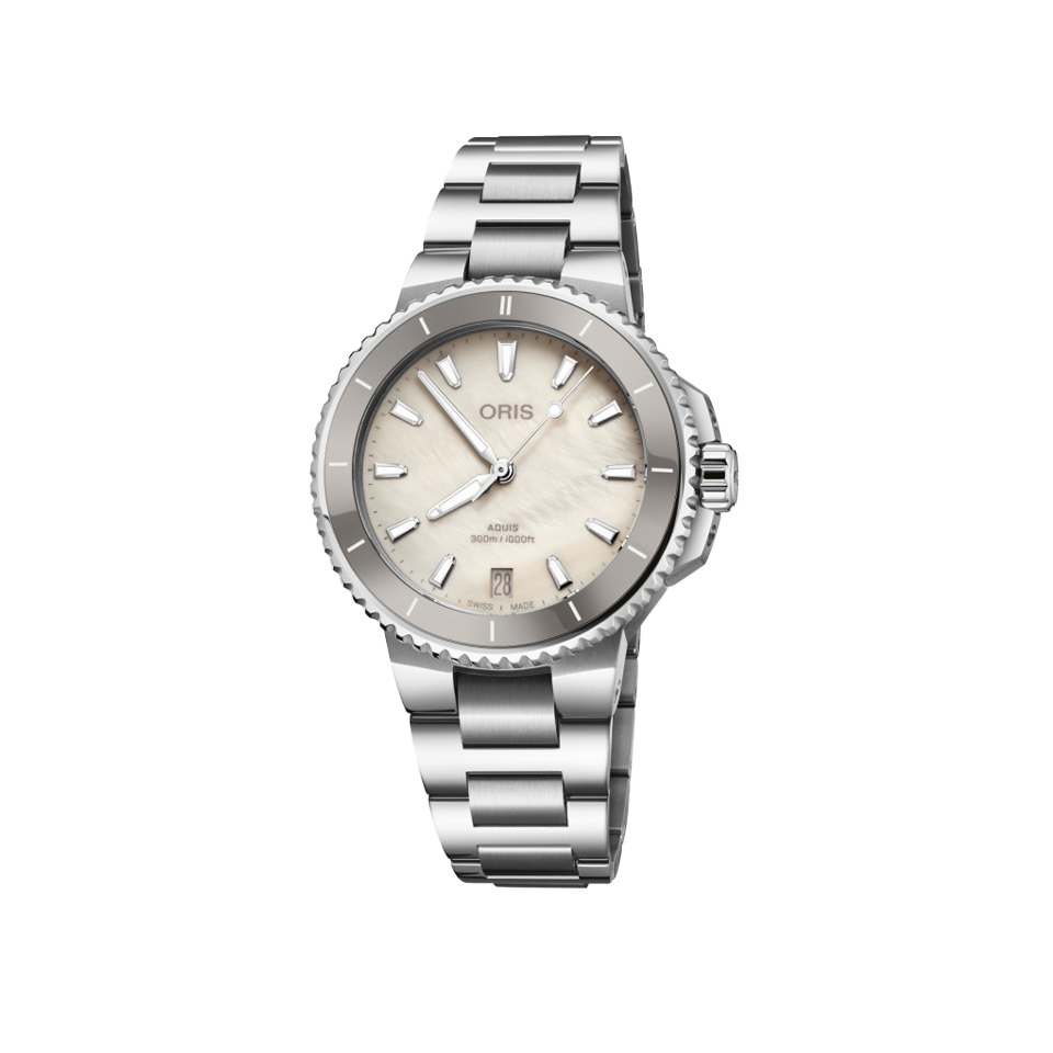 Oris Aquis Date Automatic 36.50mm Watch 733 7792 4151MB