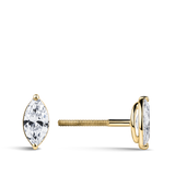 0.50 Carat Marquise Cut Diamond Stud Earrings in 18ct Yellow Gold