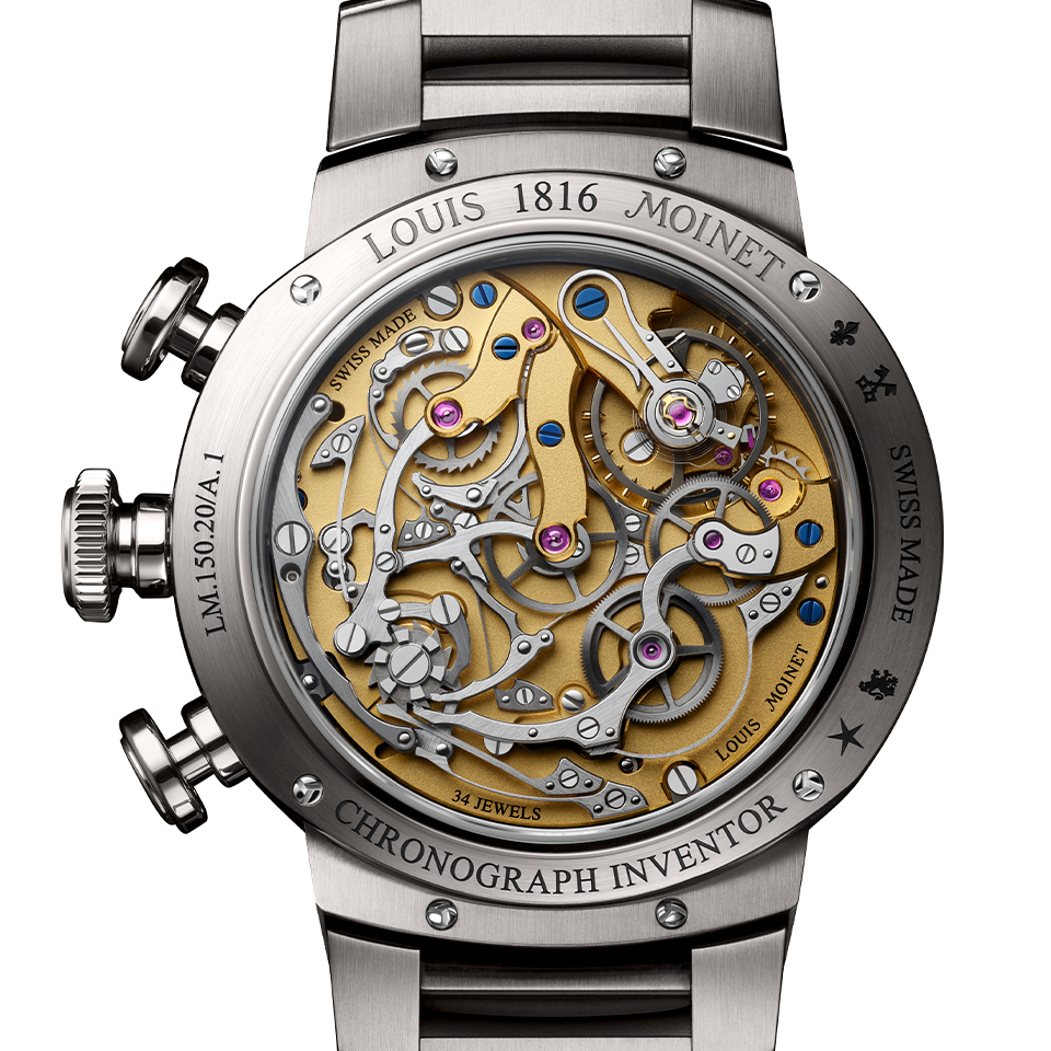 Louis Moinet 1816 Automatic Chronograph 40.60mm Watch LM-150.20.60