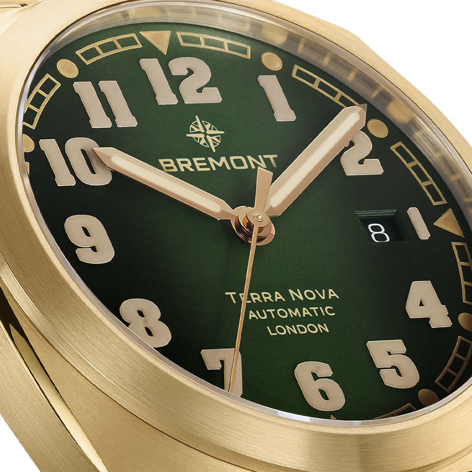 Bremont Terra Nova Automatic Bronze Cupro-Aluminium 40.50mm Watch TN40-DT-BZ-GN-B