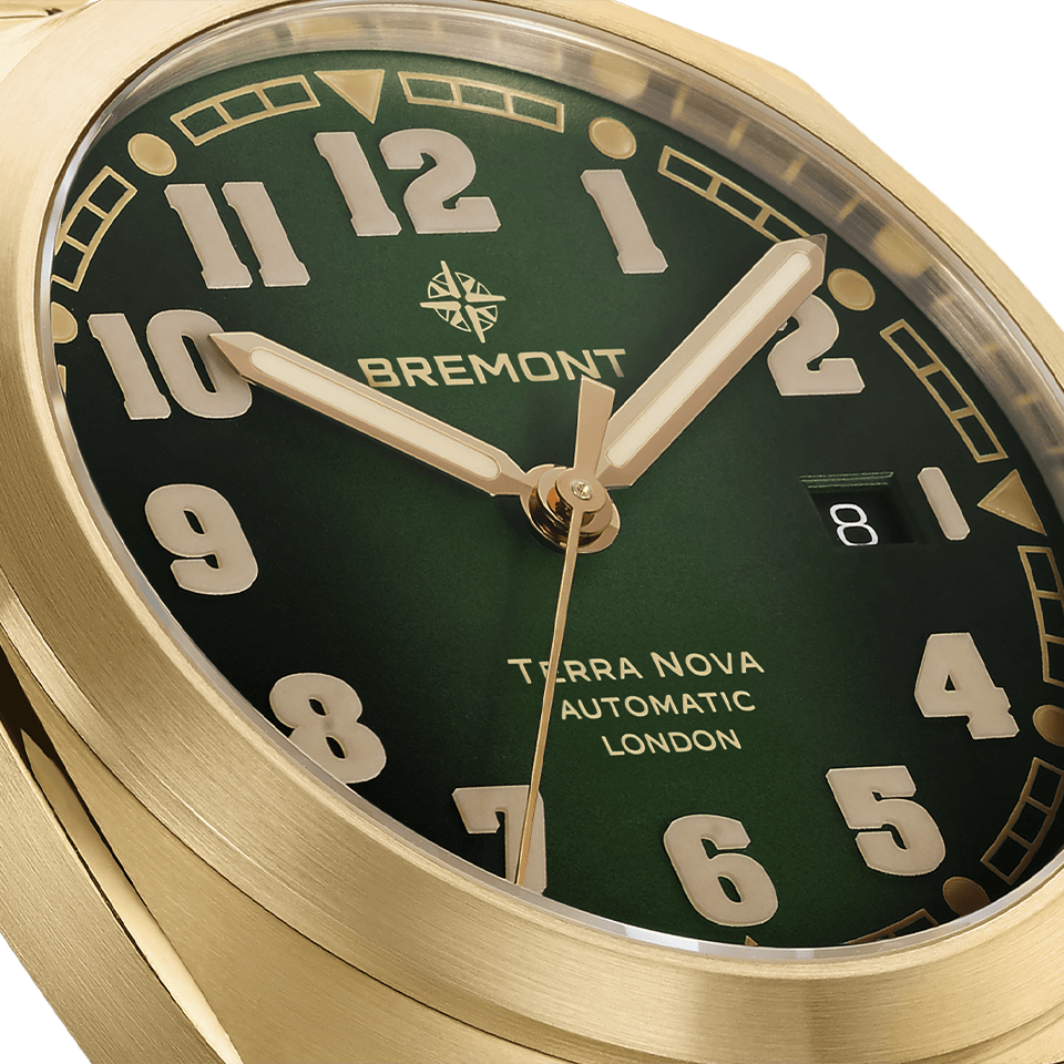Bremont Terra Nova Automatic Bronze Cupro-Aluminium 40.50mm Watch TN40-DT-BZ-GN-B