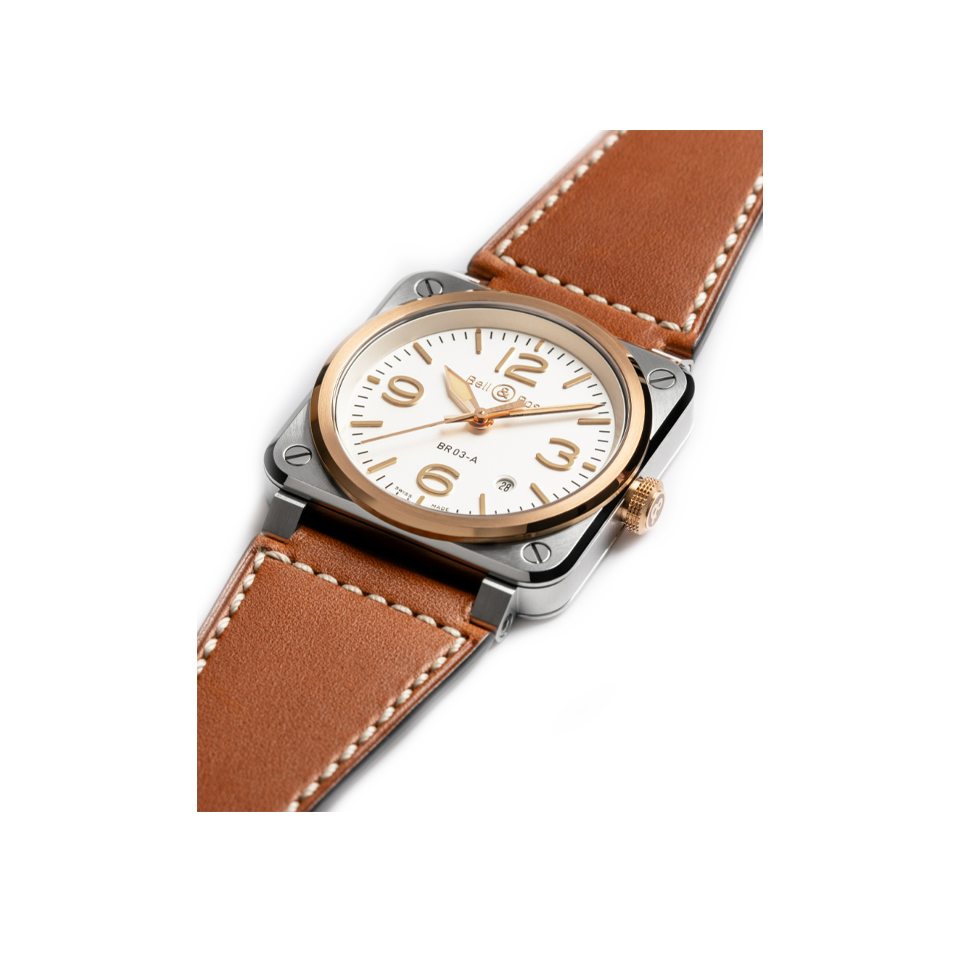 Bell & Ross BR-03 Automatic 41mm Watch BR03A-WH-STPG/SCA