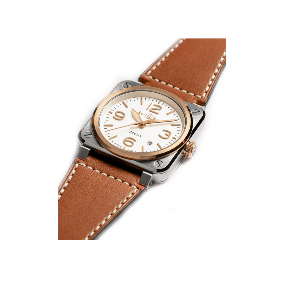 Bell & Ross BR-03 Automatic 41mm Watch BR03A-WH-STPG/SCA