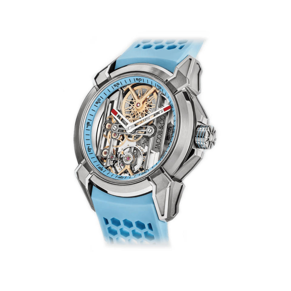 Hardy Brothers Jewellers | Jacob & Co Epic X VI Titanium Sky Blue Watch