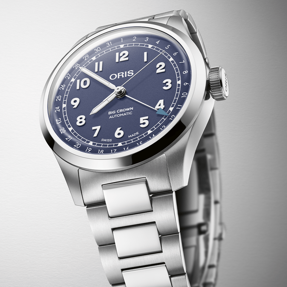 Oris Big Crown Pointer Date Men’s 40mm Automatic Watch Lilac Dial