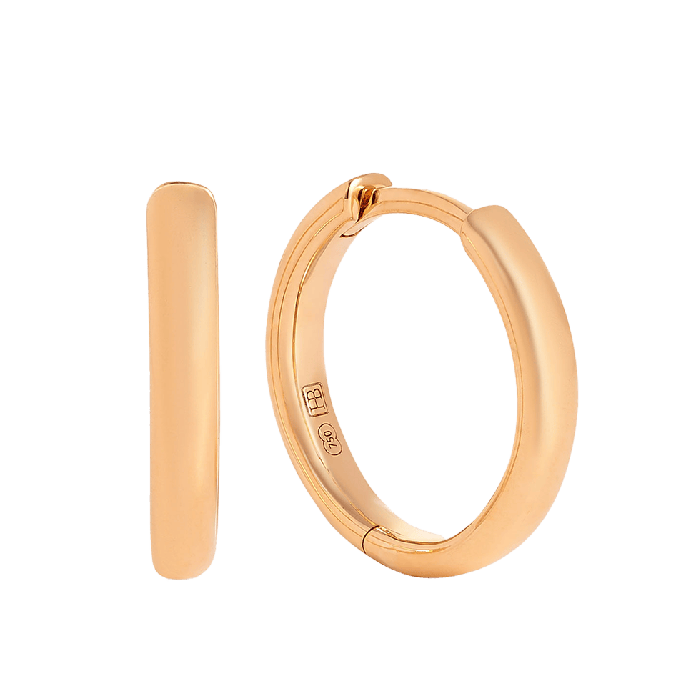 Quintessential 18ct Rose Gold Hoop Earrings