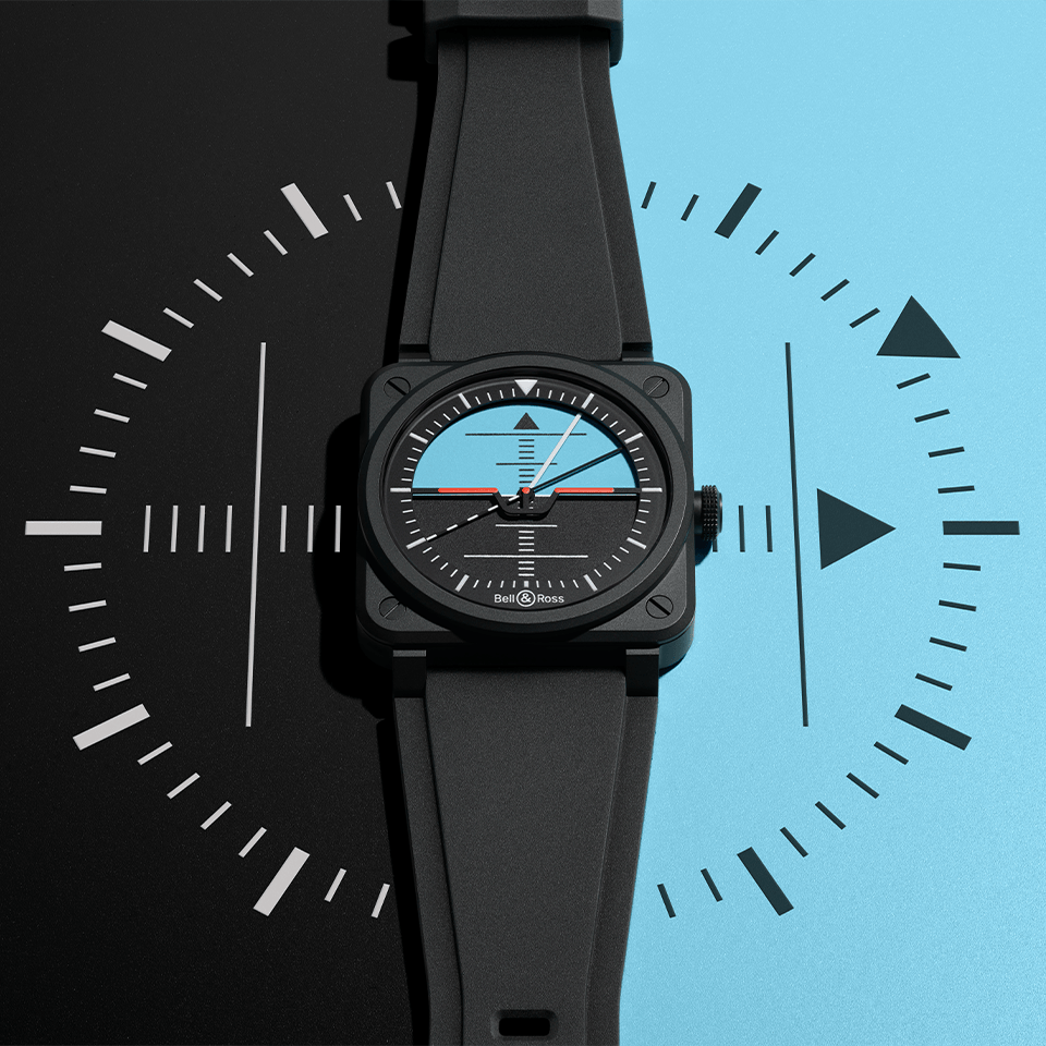 Bell & Ross BR-03 Horizon Automatic 41mm Watch BR03A-HRZ-CE/SRB