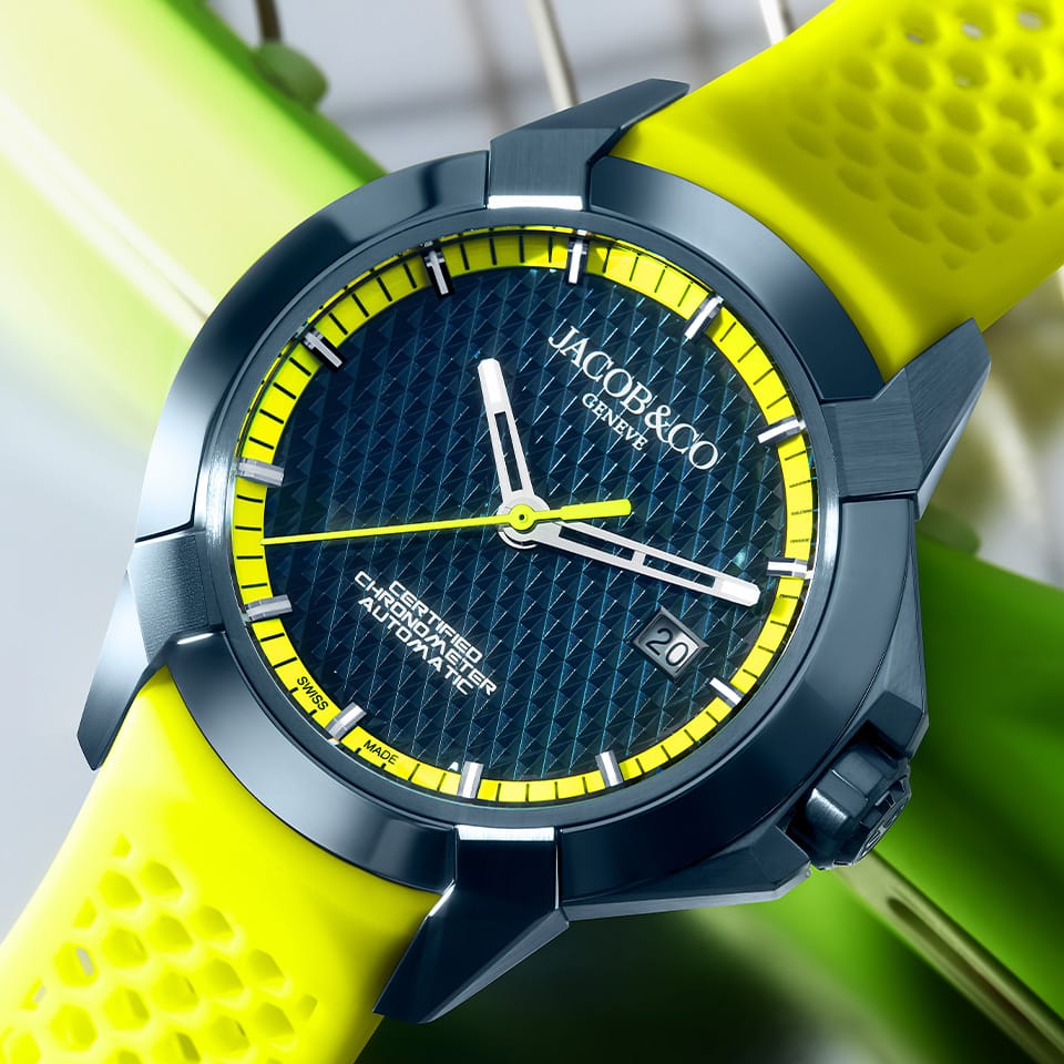 JACOB & CO. EPIC X SPORT AUTOMATIC 41MM WATCH EX130.13.AA.AA.ABRUA