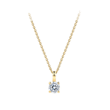 0.25 Carat Diamond Solitaire Pendant in 18ct Yellow Gold