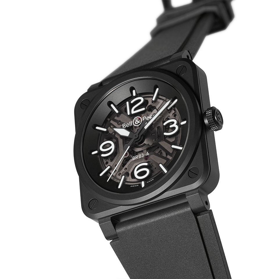 Bell & Ross BR-03 Automatic 41mm Watch BR03A-BL-SKCE/SRB