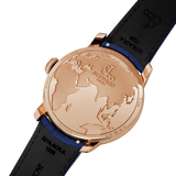 Jacob & Co. THE WORLD IS YOURS AUTOMATIC BLUE DUAL TIME ZONE 43MM