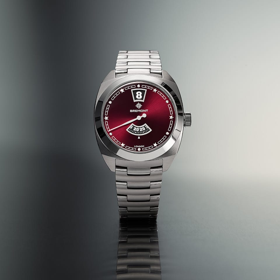 Bremont Terra Nova Automatic Jumping Hour 35mm Watch TN35-JH-SS-BG-B