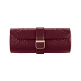 WOLF X LIBERTY Ianthe Triple Watch Roll Burgundy