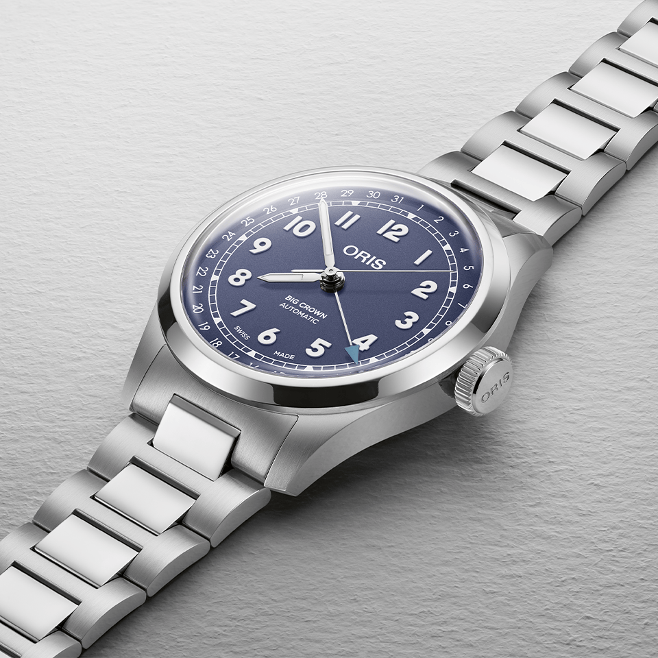 Oris Big Crown Pointer Date Men’s 40mm Automatic Watch Lilac Dial
