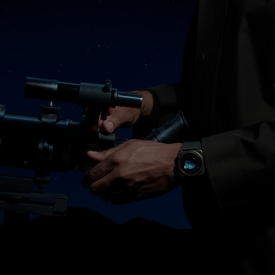 Bell & Ross BR-03 Limited Edition Astro Automatic 41mm Watch BR03A-EMM-CE/SRB