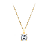 0.50 Carat Diamond Solitaire Pendant in 18ct Yellow Gold