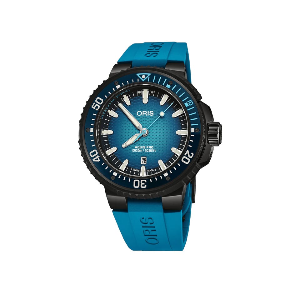 Oris Aquis Automatic Men's 49.50mm Watch 733 7801 7255-SET