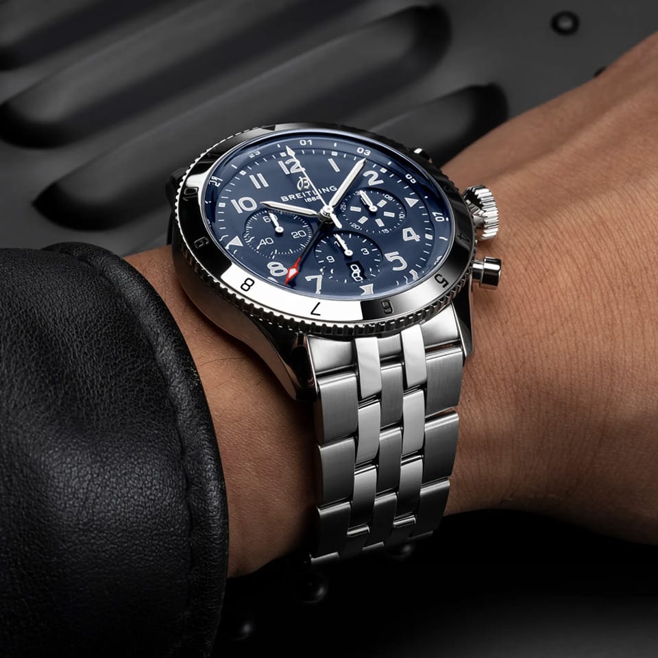 Breitling Super AVI Automatic Chronograph 46mm Watch AB04451A1C1A1