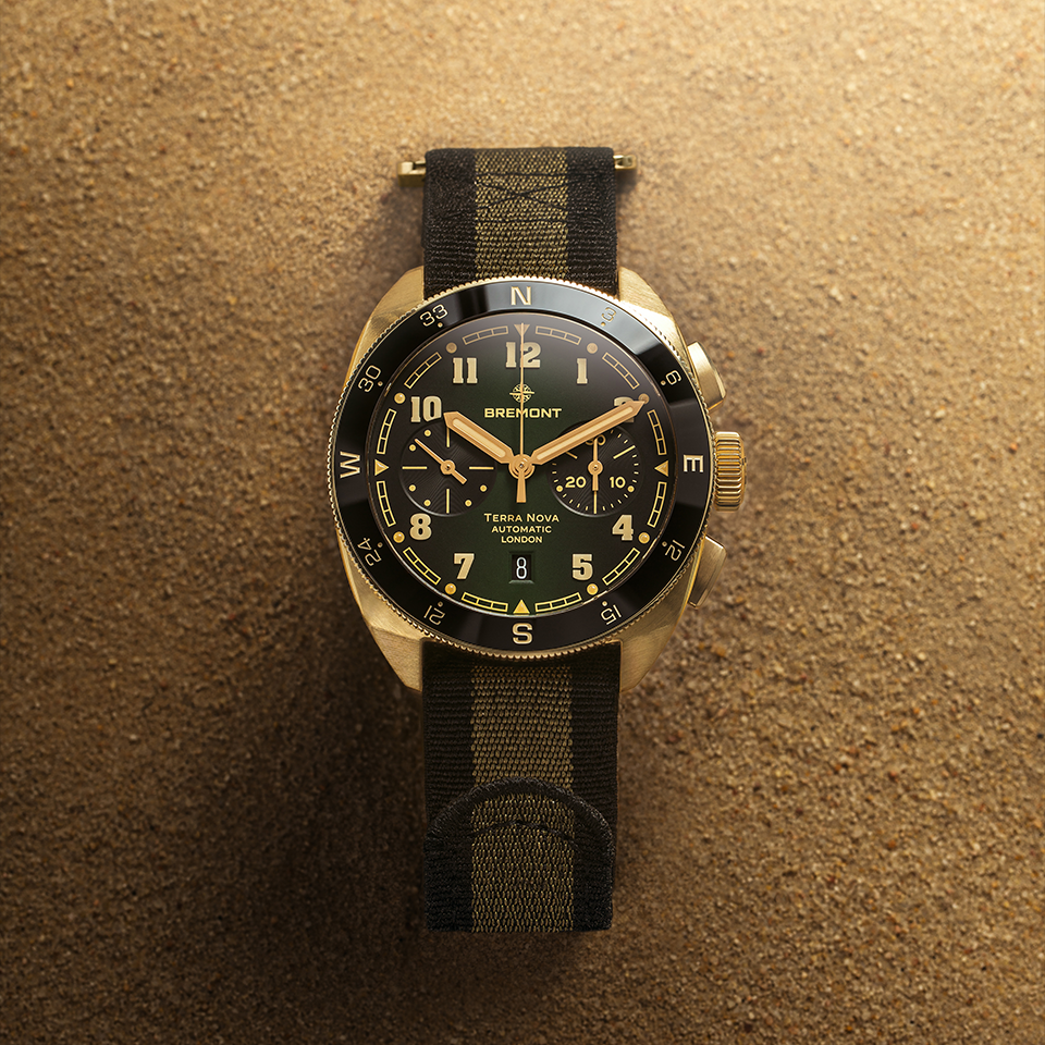 Bremont Terra Nova Automatic Chronograph Bronze Cupro-Aluminium 42.50mm Watch TN42-CHR-BZ-GN-N-S