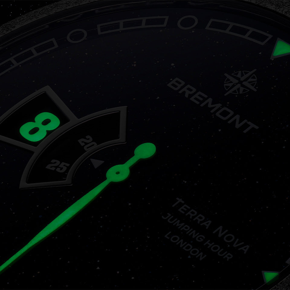 Bremont Terra Nova Jumping Hour Aventurine 38mm Limited Edition Watch TN40-JH-FS-BLAV-L-S