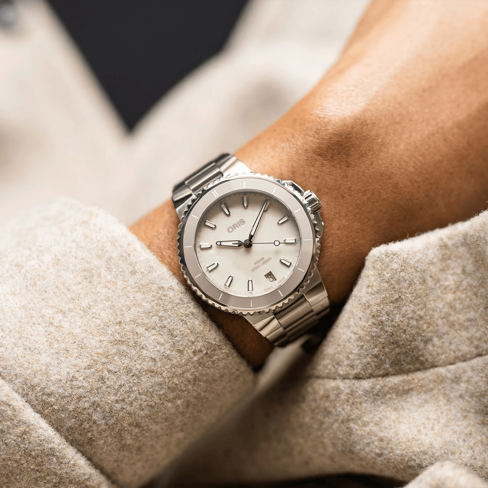 Oris Aquis Date Automatic 36.50mm Watch 733 7792 4151MB