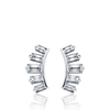 0.33 Carat Diamond Baguette Earrings in 18ct White Gold