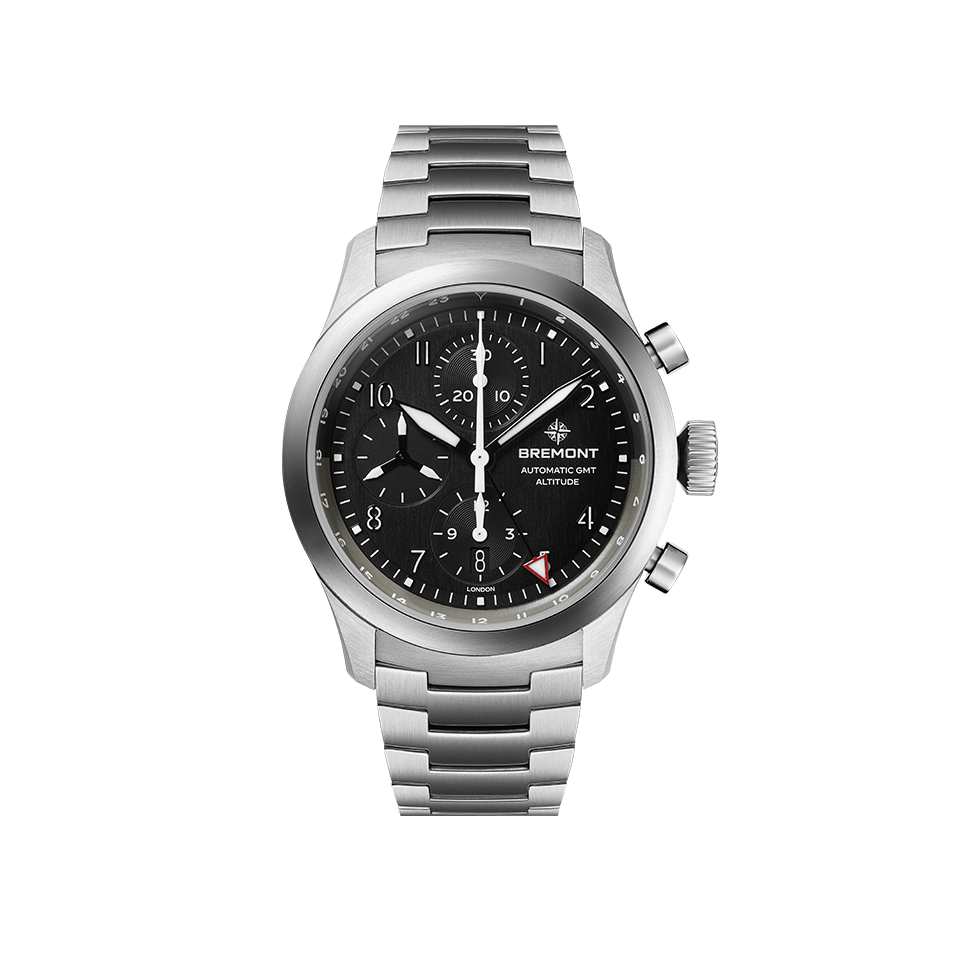 Bremont Altitude Automatic Chronograph 42mm Watch ALT42-CHR-G-SS-BK-B