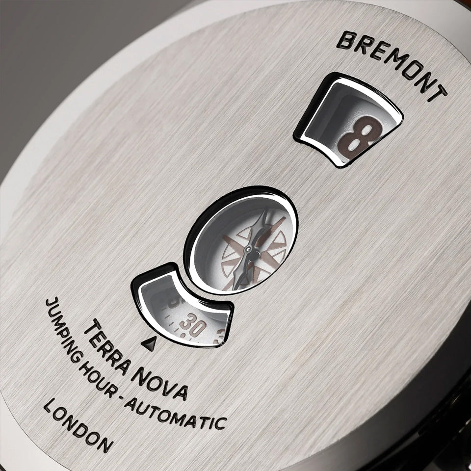 Bremont Terra Nova Automatic Jumping Hour 38mm Watch TN38-JH-SS-CC-B