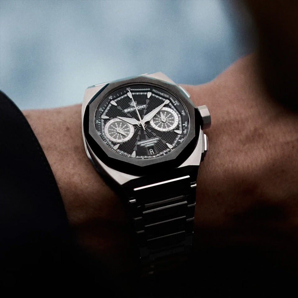 Bremont Supernova Automatic Chronograph 41mm Watch SN41-CHR-SS-BK-B