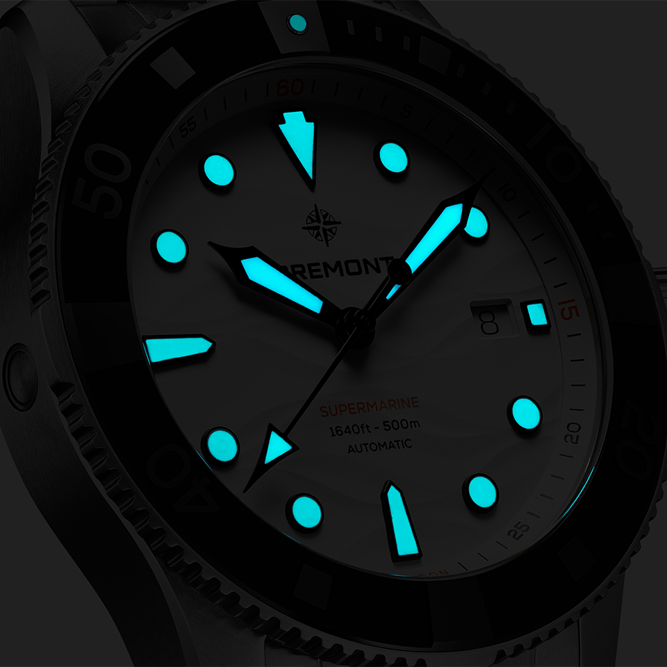 Bremont Supermarine Automatic 43mm Watch SM43-DT-SS-WH-B