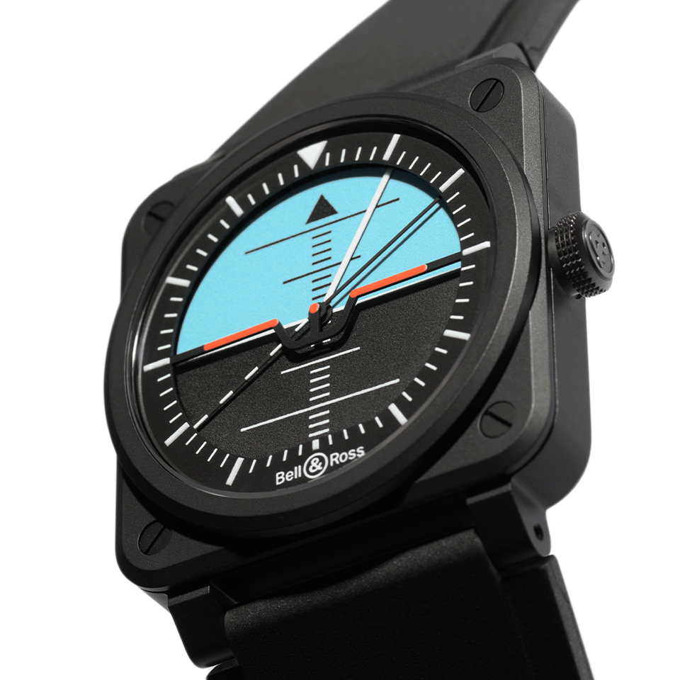 Bell & Ross BR-03 Horizon Automatic 41mm Watch BR03A-HRZ-CE/SRB