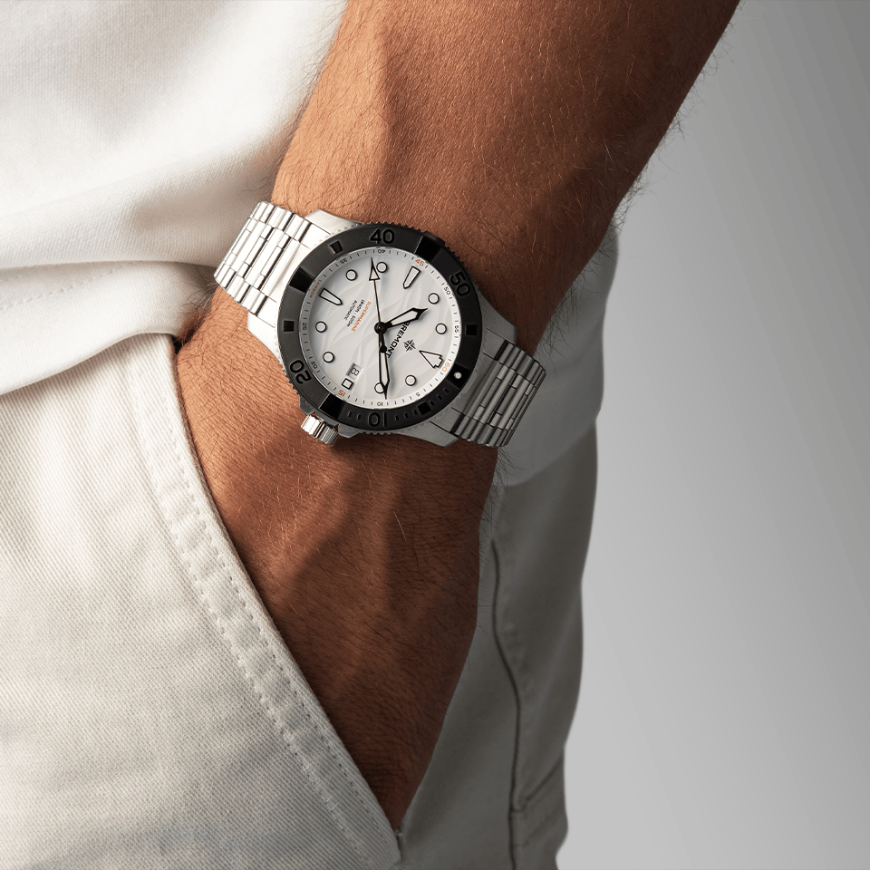 Bremont Supermarine Automatic 43mm Watch SM43-DT-SS-WH-B