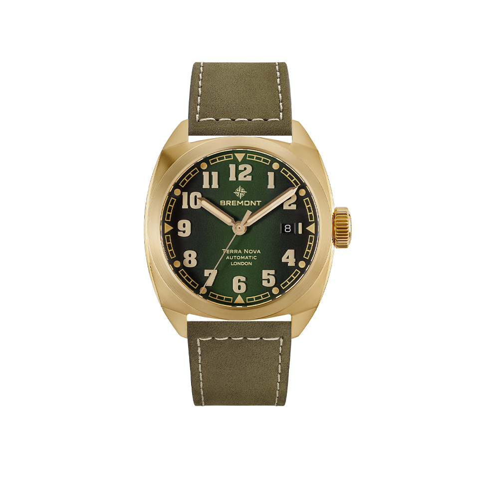Bremont Terra Nova Automatic Bronze Cupro-Aluminium 40.50mm Watch TN40-DT-BZ-GN-L-S