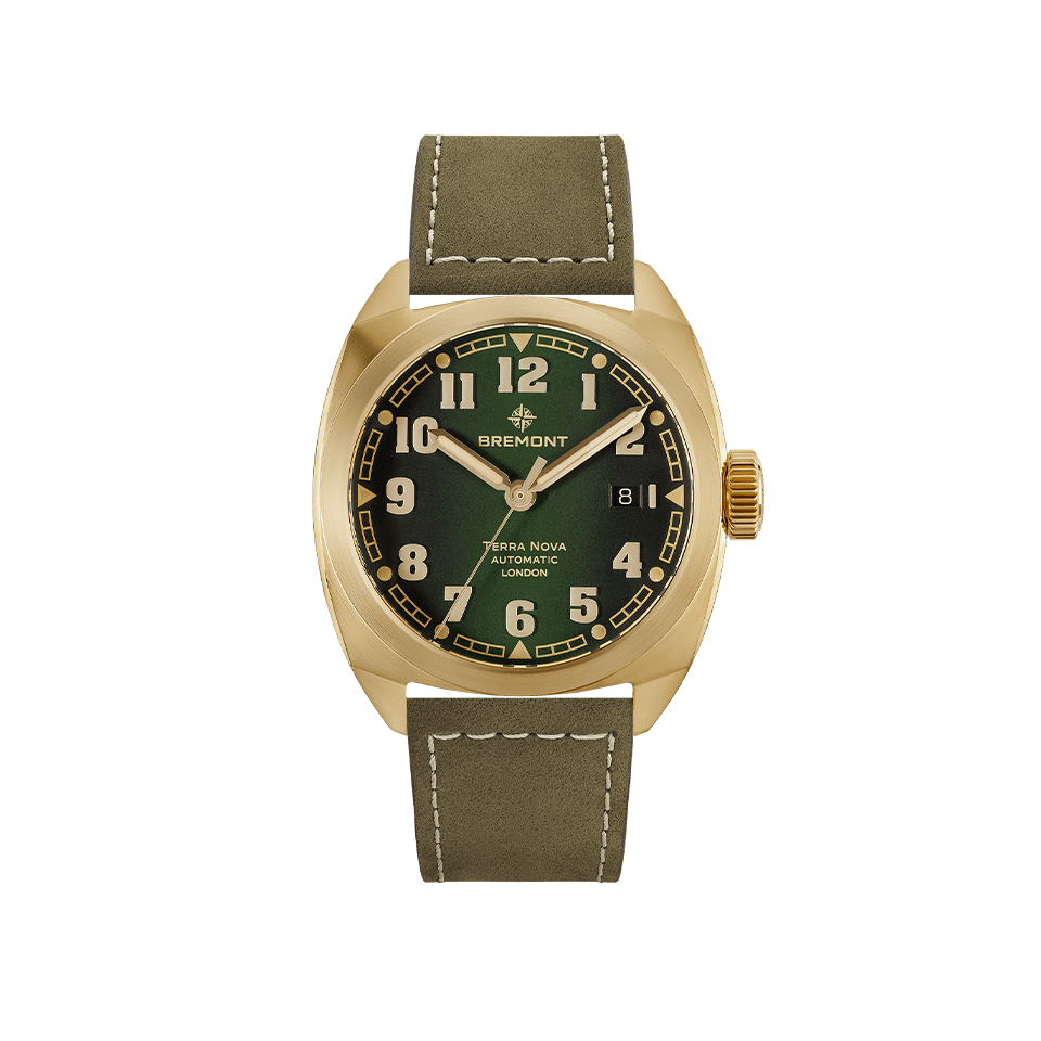 Bremont Terra Nova Automatic Bronze Cupro-Aluminium 40.50mm Watch TN40-DT-BZ-GN-L-S