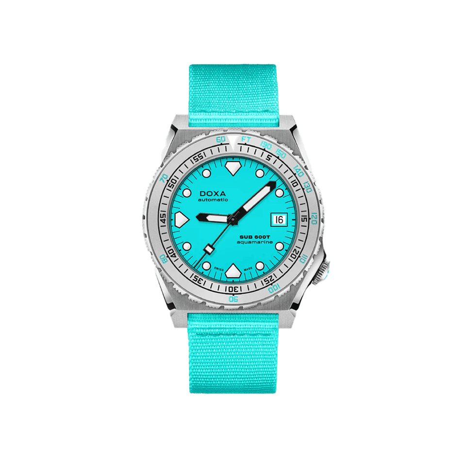 DOXA SUB 600T Aquamarine Stainless Steel NATO Strap 862.10.241.25-N