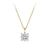1.00 Carat Diamond Solitaire Pendant in 18ct Yellow Gold
