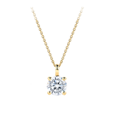 1.00 Carat Diamond Solitaire Pendant in 18ct Yellow Gold