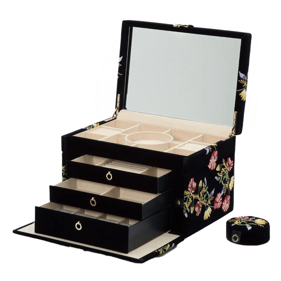 WOLF Zoe Large Indigo Jewellery Box