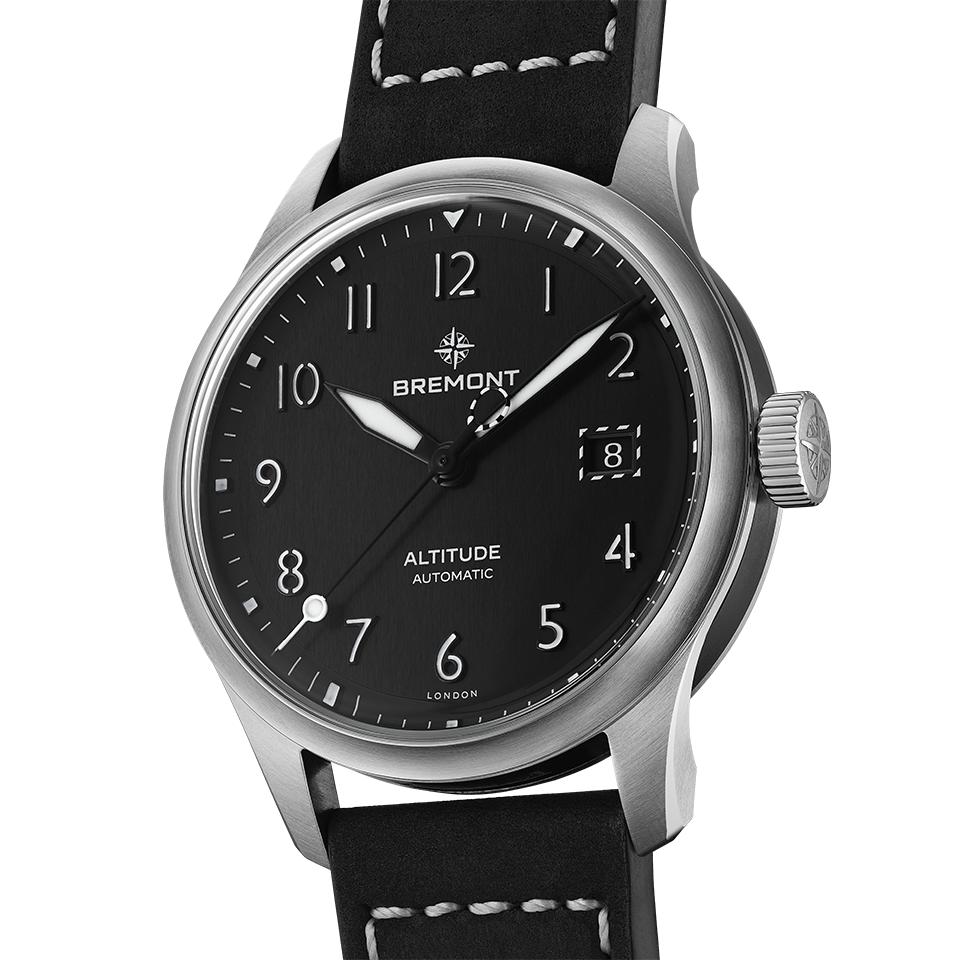 Bremont Altitude Automatic 39mm Watch ALT39-DT-SS-BK-L-S