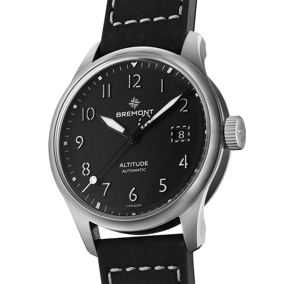 Bremont Altitude Automatic 39mm Watch ALT39-DT-SS-BK-L-S