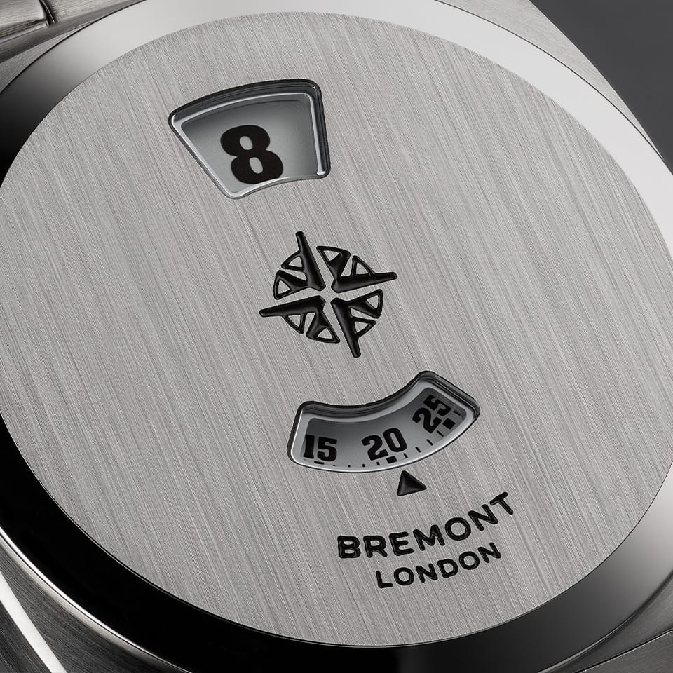 Bremont Terra Nova Automatic Jumping Hour 35mm Watch TN35-JH-SS-CC-B