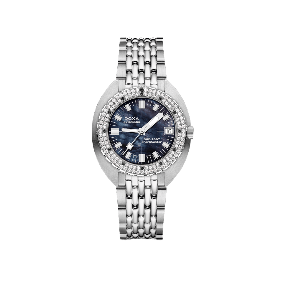 DOXA Sub 200T Diamonds Sharkhunter Watch 804.10D.101.10