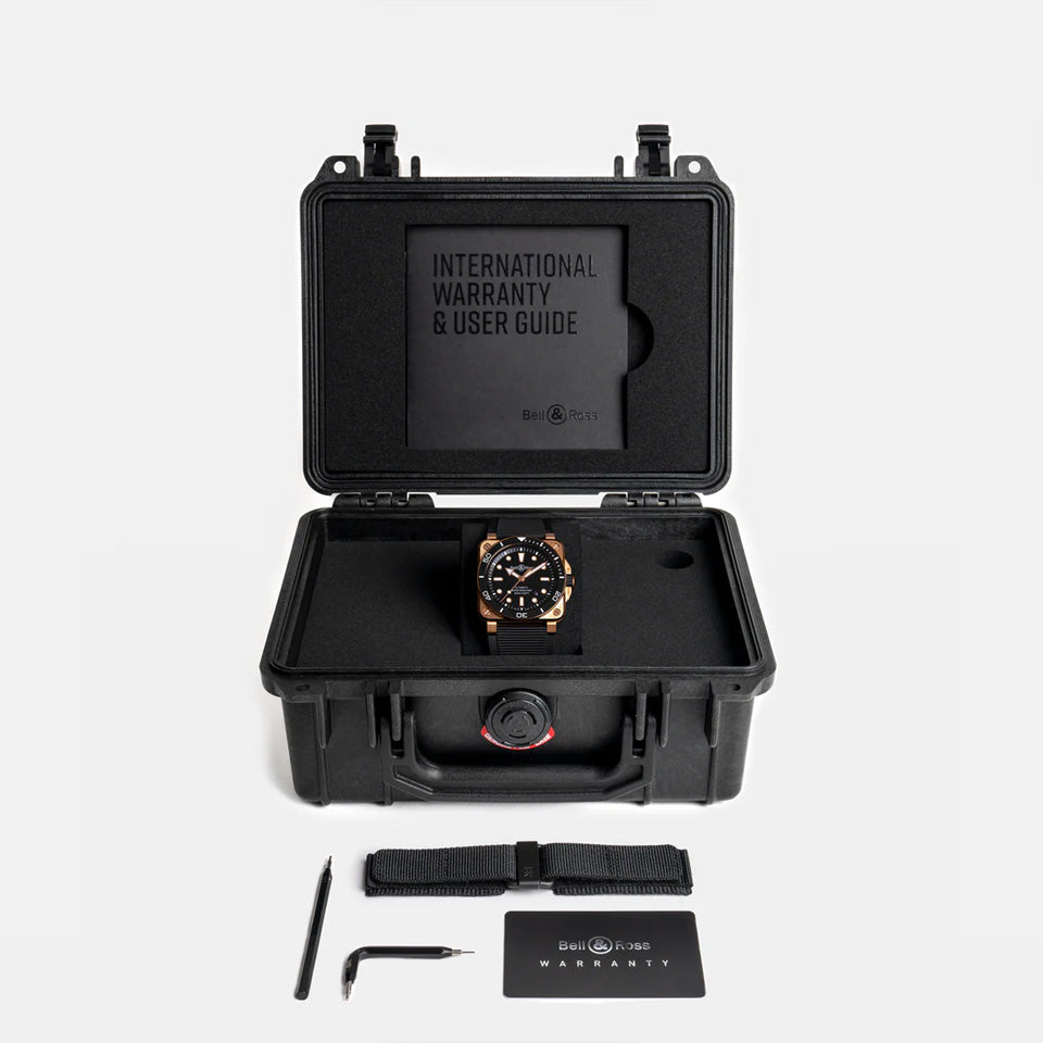 Bell & Ross BR-03 Diver Black Bronze Automatic 42mm Watch BR03A-D-BL-BR/SRB