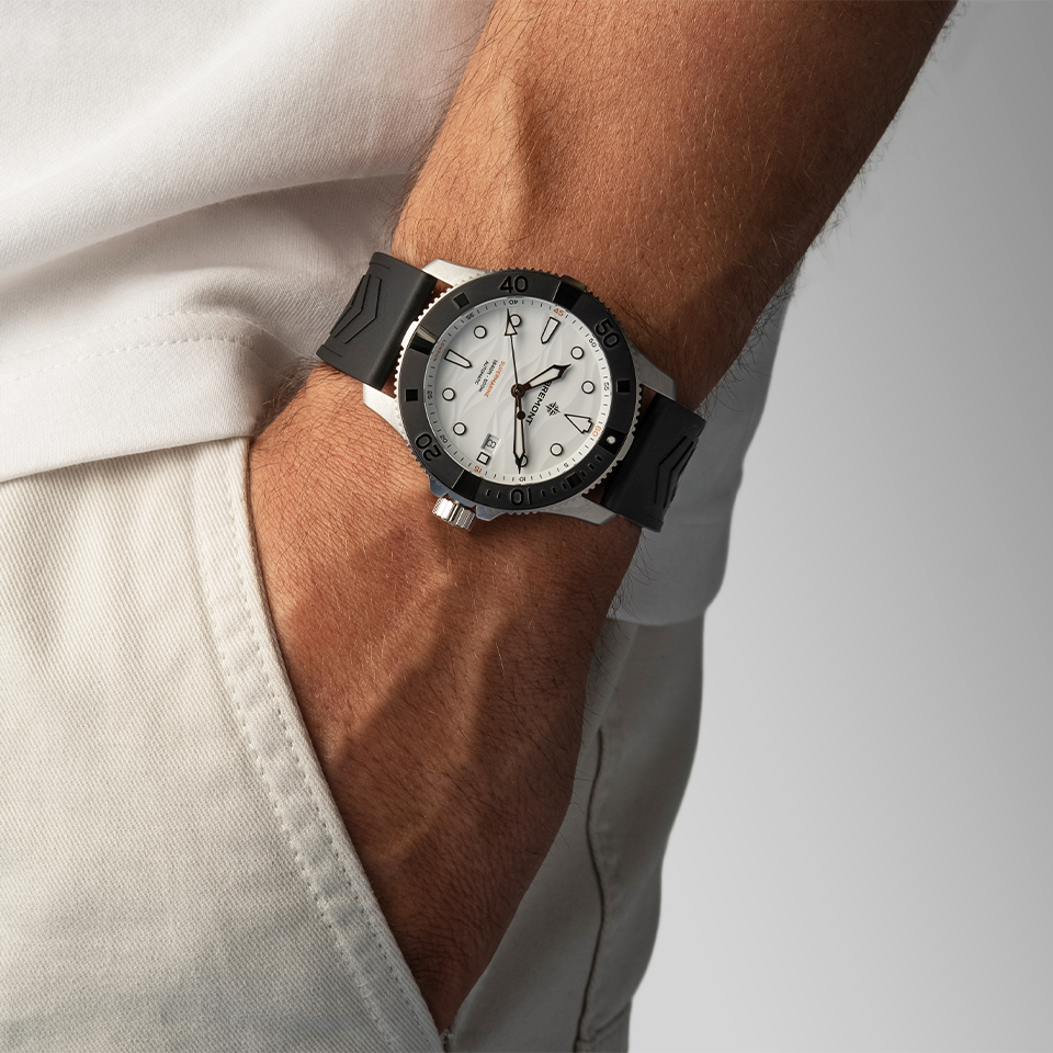 Bremont Supermarine Automatic 43mm Watch SM43-DT-SS-WH-R-S